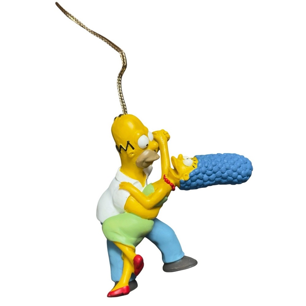 2002 Fox The Simpsons Marge and‎ Homer Dancing Christmas Ornament